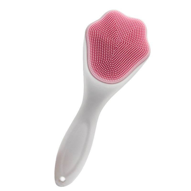 Cat Claw Face Wash Brush Silicone Long Handle Cat Claw Brush Soft Silicone Pore Cleaning Brush Facial Cleanser - MarvelouStoree