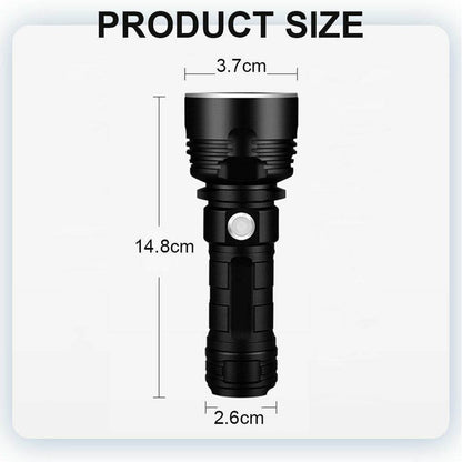 New P50 Strong Light Fixed Focus Flashlight Power Display USB Charging Outdoor Lighting Strong Light Flashlight - MarvelouStoree