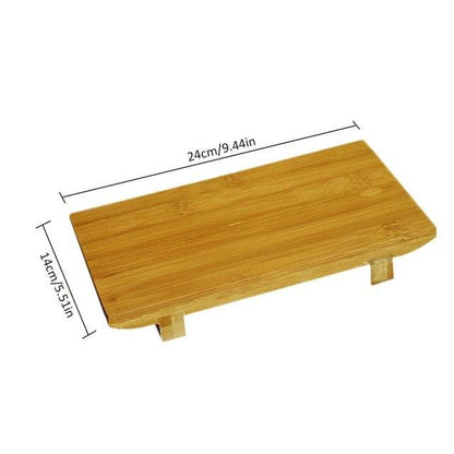 Bamboo Sushi Plate Rectangular Sushi Platform Cooking Sashimi Japanese And Korean Cuisine Japanese Tableware Serving Geta Plate - MarvelouStoree