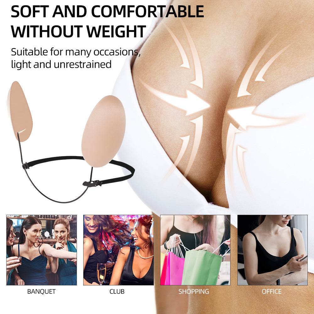 Frontless Bra Shaper Breast Patch Thin Silicone Solid Breast Patch Body Shaper - MarvelouStoree