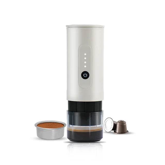 portable outdoor Italian coffee machine handheld electric coffee powder capsule dual-use travel car charging - MarvelouStoree