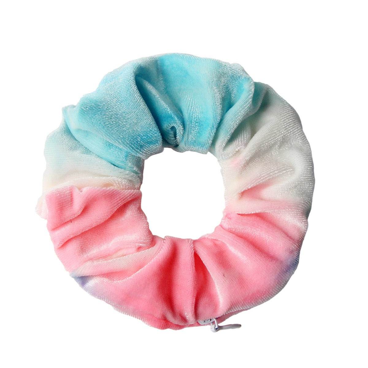 Tie dye velvet zipper large intestine loop - MarvelouStoree