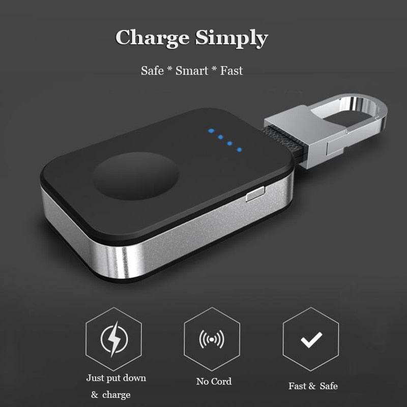 External Battery Pack QI Wireless Charger for Apple Watch iWatch 1 2 3 4 Wireless Charger Power Bank 950mah Portable Outdoor - MarvelouStoree