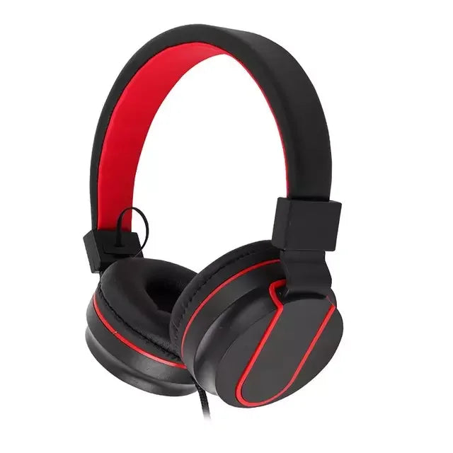 Head mounted wired earphones for e-sports, chicken eating, with microphone for phone and computer calls, universal earphones for gaming