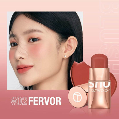 Vigorous and smooth powder blusher cream can improve the appearance and highlight the natural nude makeup powder blusher stick makeup SC049 - MarvelouStoree