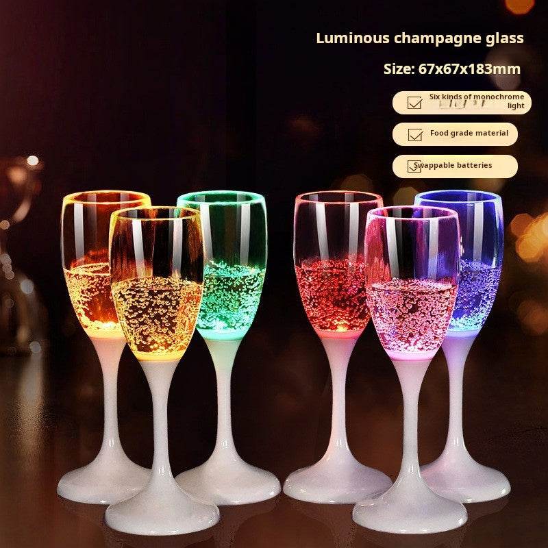 Creative Water Sensing Wedding luminous Glasses cup Party Supplies Novelty LED Light Up Wine bottles for Party Club Bar Drinking - MarvelouStoree