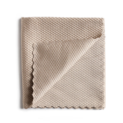 Fish Scale Rag Absorbs Water And Is Not Easy To Lose Hair Kitchen Dishcloth Wipes Glass Without Leaving Prints For Household Cleaning Fish Scale Cloth