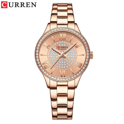 Ladies Watch Fashion Steel Band Watch Casual Ladies Watch Quartz Watch Watch - MarvelouStoree