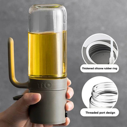 Oil Spray Bottle 250ml High Borosilicate Glass Cooking Oil Dispensers Olive Oil Sprayer Mister - MarvelouStoree