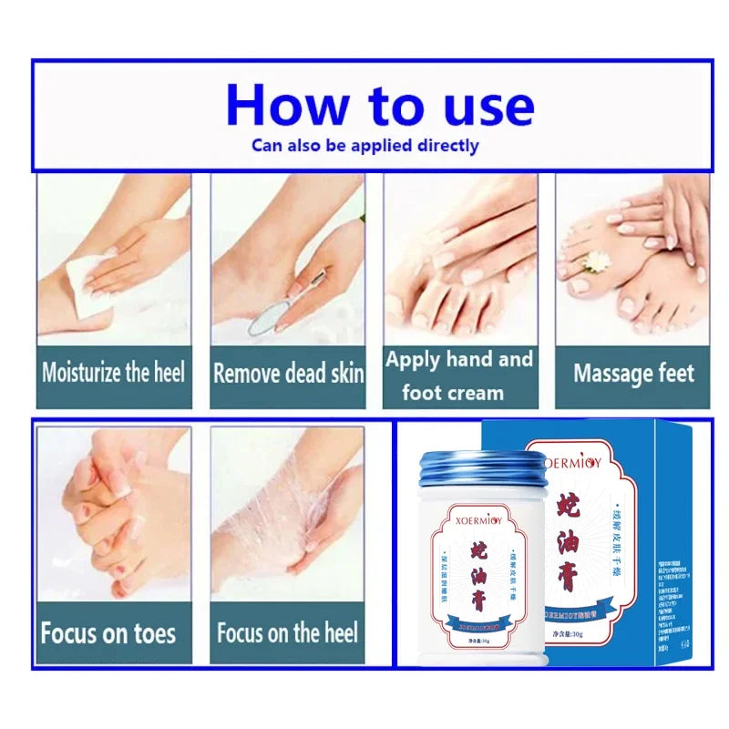 Beauty Product Herbal Anti Crack Foot Cream Heel Cracking Repair Products Exfoliation Dead Skin Removal Softening Moisturize