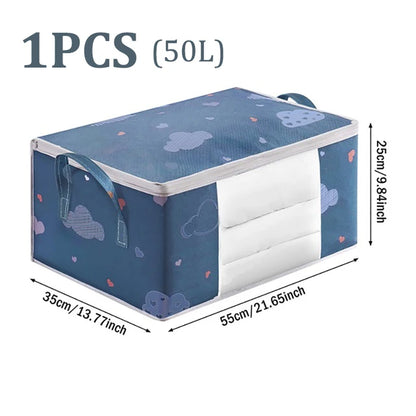 Big Capacity Storage Bag 4/2/1PCS Quilt Clothes Moisture Dust Proof Proof Organizer Duvet Blanket Sorting Bags Luggage Bag