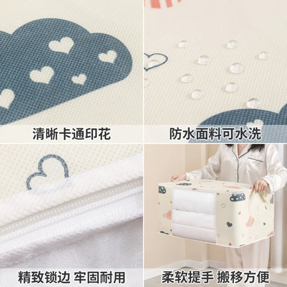 Big Capacity Storage Bag 4/2/1PCS Quilt Clothes Moisture Dust Proof Proof Organizer Duvet Blanket Sorting Bags Luggage Bag