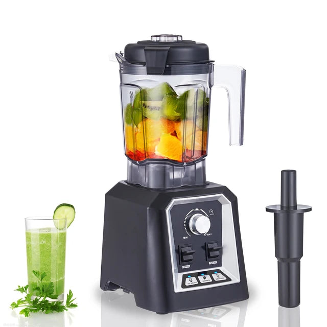 BioloMix Automatic Program Professional Kitchen Smoothie Blender BPA FREE 2L Low-profile Jar Food Mixer Juicer Ice Crusher