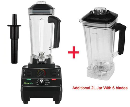 BioloMix BPA Free 2L Jar 2200W Professional Smart Timer Pre-programed Blender Mixer Juicer Food Processor Ice Smoothies Crusher - MarvelouStoree