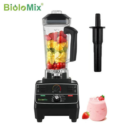 BioloMix BPA Free 2L Jar 2200W Professional Smart Timer Pre-programed Blender Mixer Juicer Food Processor Ice Smoothies Crusher - MarvelouStoree