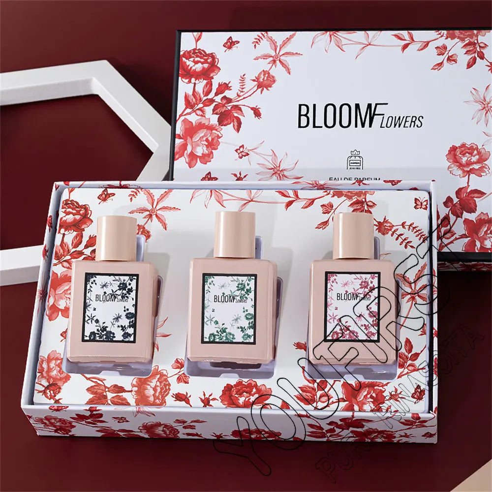 Brand Women Perfume Gift Box 3pcs Set 90ml Lasting Floral Scent Perfumes De Mujer Originales Cologne Fragrance Parfum Pour Femme