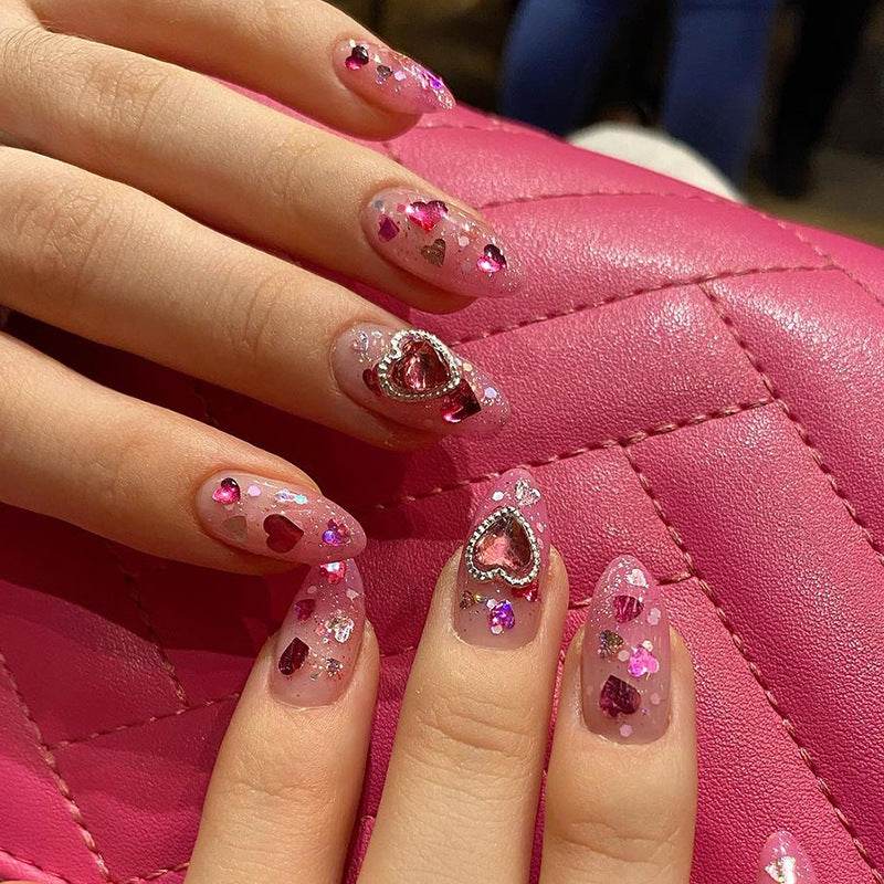 European and American popular manicure wearable nails cross flash diamond explosive wearable nails fake nails - MarvelouStoree