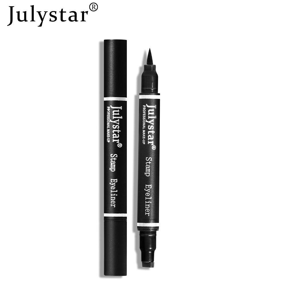 White Eyeliner Liquid Eyeliner Waterproof Non-Staining Cool Black Double-Ended Seal Eyeliner - MarvelouStoree