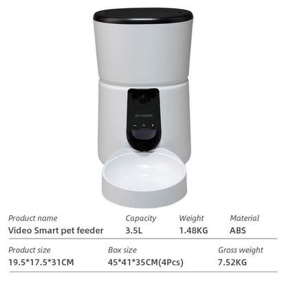 Wifi Smart APP Pet Feeder Household use Microchip Dog Automatic Pet Feeder Automatic Pet Feeder - MarvelouStoree