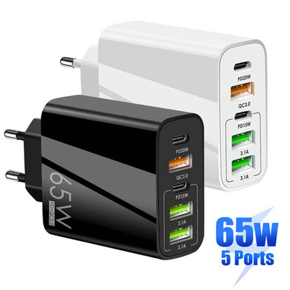 Standard PD65W fast charging mobile phone charger - MarvelouStoree