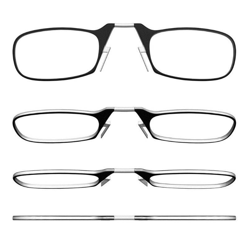 Nose clip presbyopic glasses keychain ultra lightweight carrying elderly glasses wallet glasses reading glasses - MarvelouStoree