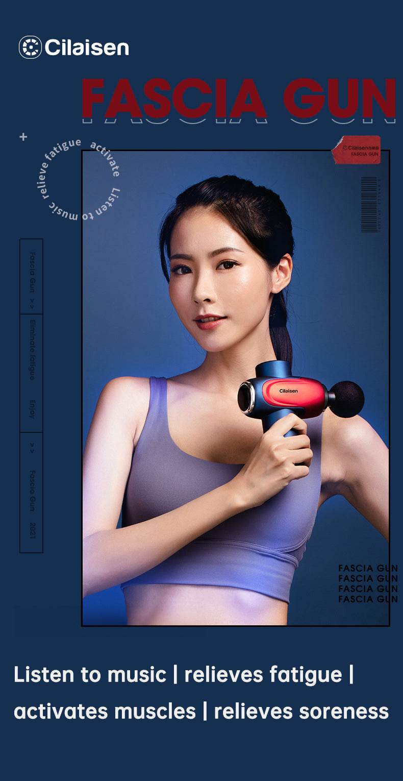 CP-F10 fascia gun muscle massager cervical muscle relaxer electric menstrual gun leg electric - MarvelouStoree