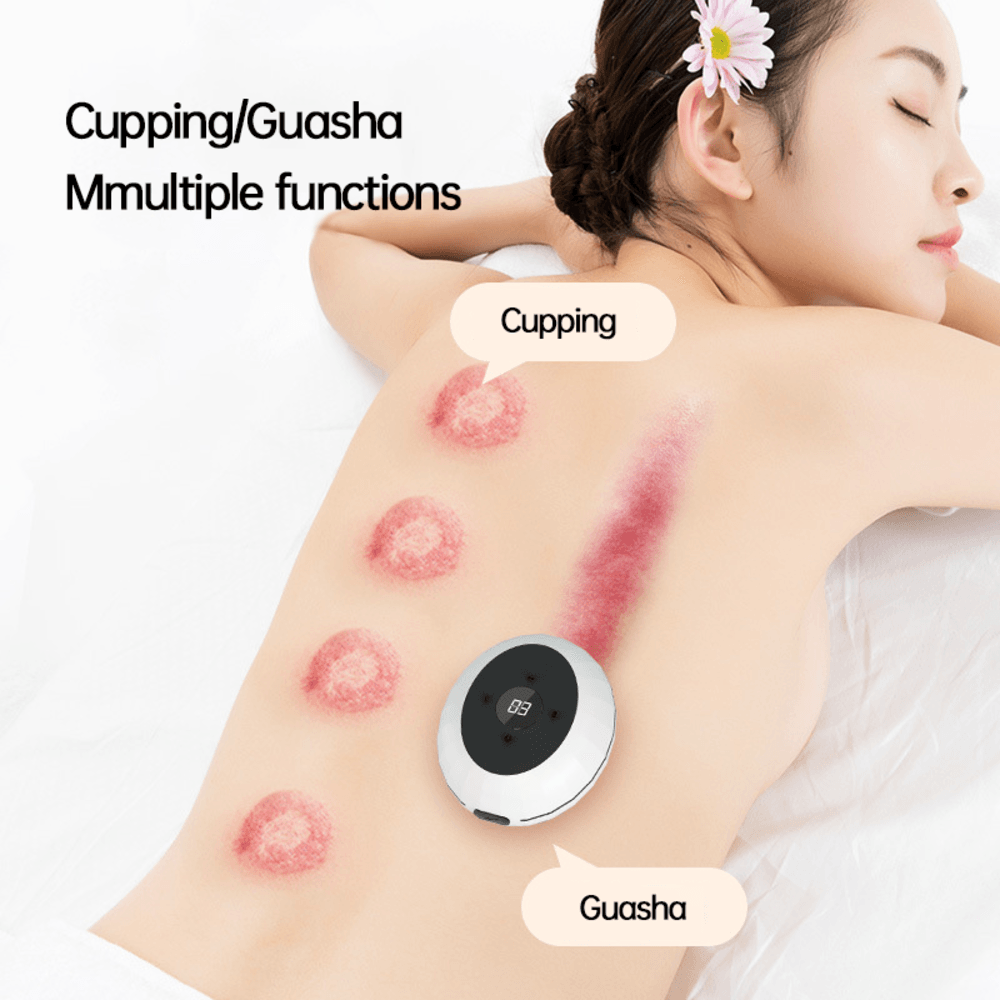 12 Levels Electric Intelligent Scraping Cupping Device Household Wireless Cup Instrument Painless Dredge Meridians Health Care - MarvelouStoree