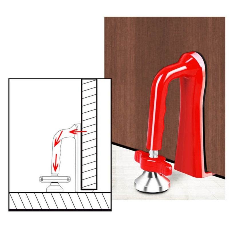 Portable Door Closer Jammer Lockdown Lock-Security Device For Travel Hotel Door - MarvelouStoree