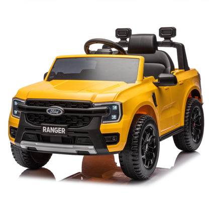 12V Kids Ride On Car W/Parents Remote Control,Licensed Ford Ranger,2WD,Rear wheel suspension,Low Start,Headlight,Horn,MP3,Blueto - MarvelouStoree