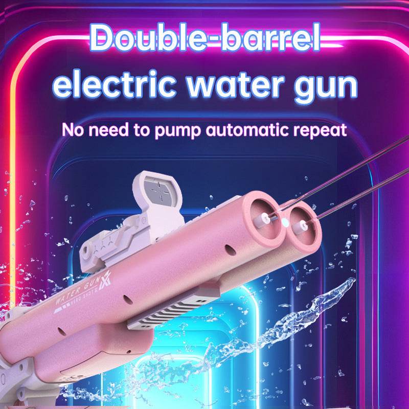 Double tube electric water gun outdoor water play and war toy - MarvelouStoree