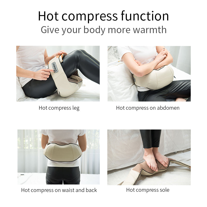 Kneading massage shawl massager SKG cervical spine massager household electric waist and back hot compress massager With bag