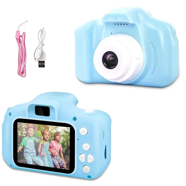 Mini Children Camera X2 Digital Vintage Camera Educational Toys Kids Projection Video Camera Outdoor Photography Toy Gifts