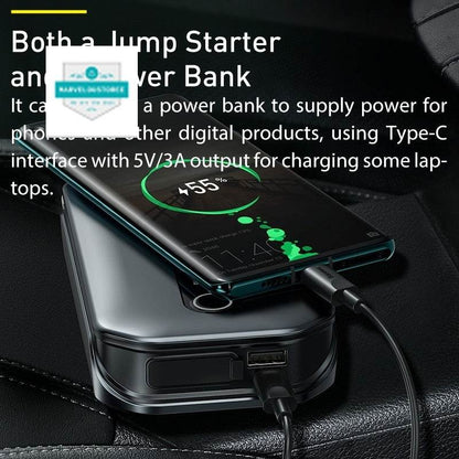 Baseus 1000A Car Jump Starter Power Bank 12000mAh Portable Battery Station For 3.5L/6L Car Emergency Booster Starting Device