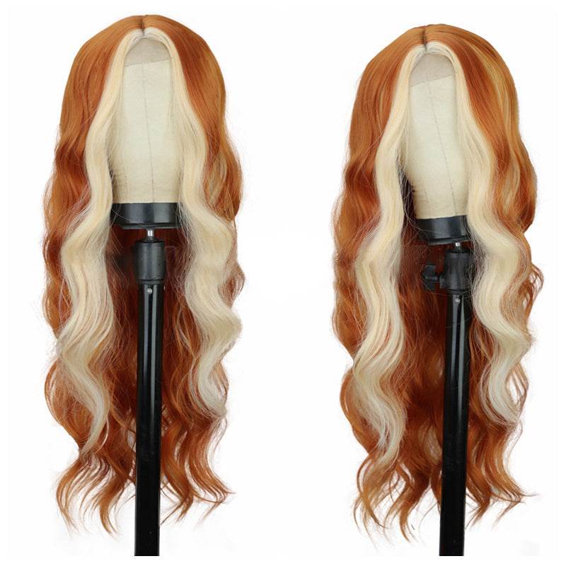 European and American Wigs With Long Curly Hair, Women's Front Lace Wigs, High-Temperature Silk Wigs, and Headsets - MarvelouStoree