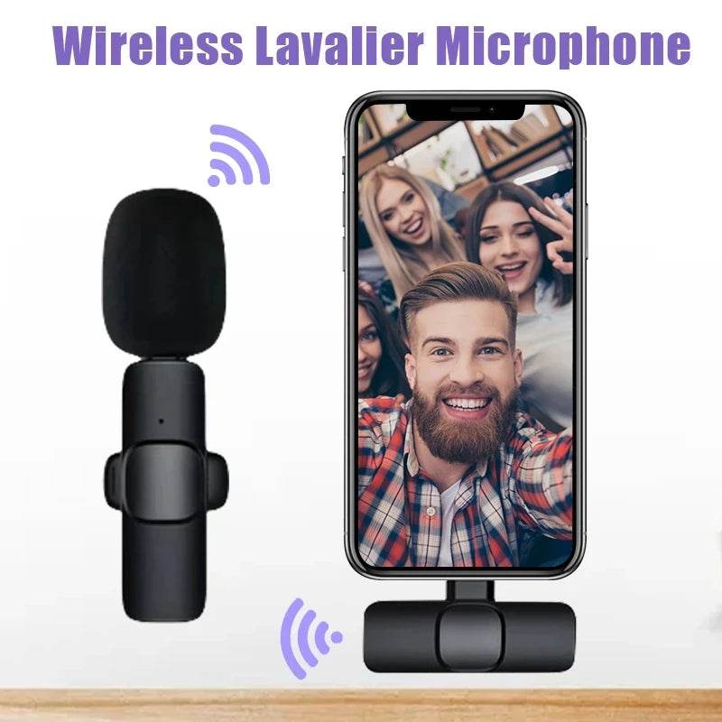 Buttonhole Lavalier Wireless Lapel Microphone Bluetooth Mini Mic For Phone PC Cell Mobile Small Micro Tiny Tie Mike Mikrofon USB - MarvelouStoree