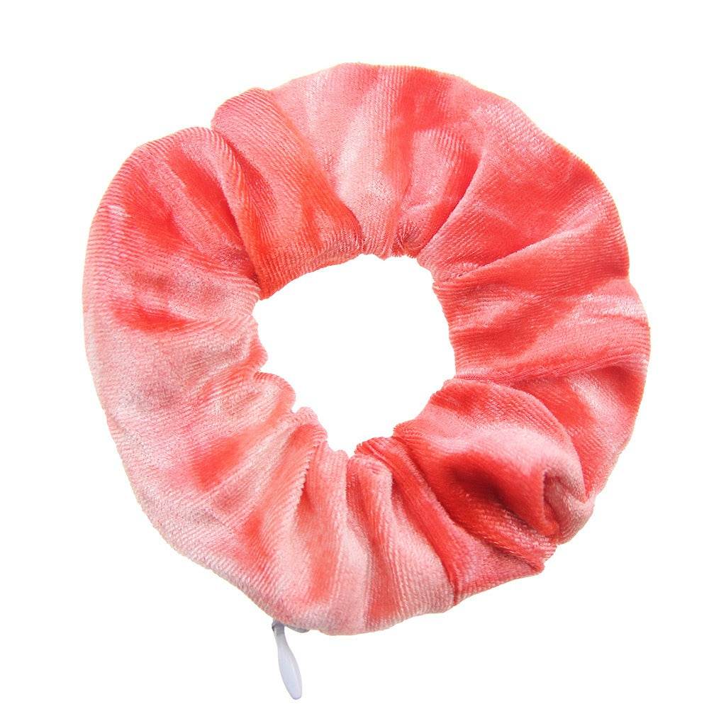 Tie dye velvet zipper large intestine loop - MarvelouStoree