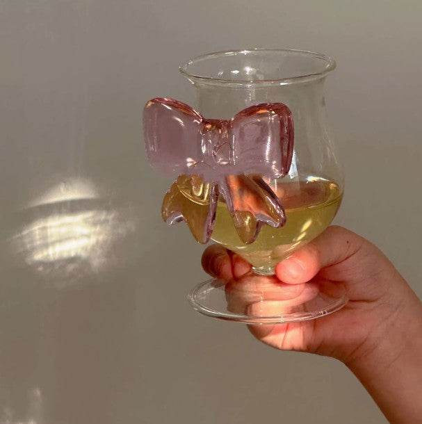 Pink Butterfly Series Instagram Tall Cup Romantic Ritual Champagne Glass Cute Butterfly - MarvelouStoree