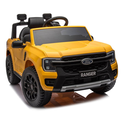 12V Kids Ride On Car W/Parents Remote Control,Licensed Ford Ranger,2WD,Rear wheel suspension,Low Start,Headlight,Horn,MP3,Blueto - MarvelouStoree