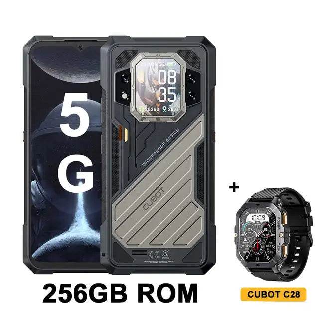 CUBOT KINGKONG X, Rugged Smartphone 5G, 32GB RAM(16GB+16GB), 256/512GB ROM, 10200mAh, 6.583-Inch 120Hz Screen, NFC,WiFi 6, 100MP - MarvelouStoree