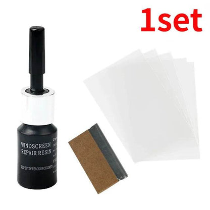 Car Glass Scratch Repair Fluid Agent Set Windscreen Window Glass Nano Scratch Crack CrackResin Repair Agent Tools Auto Accessory - MarvelouStoree