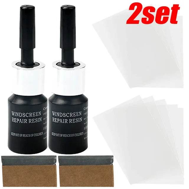 Car Glass Scratch Repair Fluid Agent Set Windscreen Window Glass Nano Scratch Crack CrackResin Repair Agent Tools Auto Accessory - MarvelouStoree