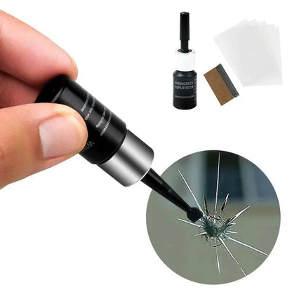 Car Glass Scratch Repair Fluid Agent Set Windscreen Window Glass Nano Scratch Crack CrackResin Repair Agent Tools Auto Accessory - MarvelouStoree