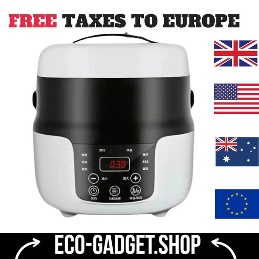 Car Rice Cooker 12V 24V 220V Car Home Dual Use Portable Soup Pot Multicooker Porridge Cooking Machine Truck Food Steamer Heater - MarvelouStoree