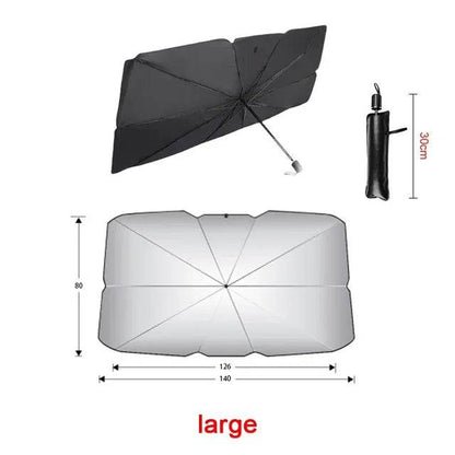 Car Sunshade Umbrella Car Sun Shade Protector Parasol Summer Sun Interior Windshield Protection Accessories For Auto Shading - MarvelouStoree