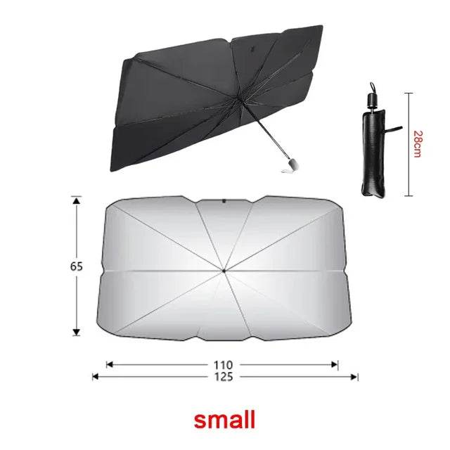 Car Sunshade Umbrella Car Sun Shade Protector Parasol Summer Sun Interior Windshield Protection Accessories For Auto Shading - MarvelouStoree