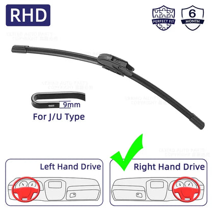 Car Wiper Blades J Hook Windscreen Wiper Automobile Windshield Wiper Soft Rubber 13" 18“ 19" 20" 21" 22" 24" 26"