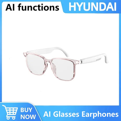 Choice HYUNDAI HY-C8 AI Glasses Earphones With Camera Automatic voice translation Smart glasses Multi-function keys For Sports