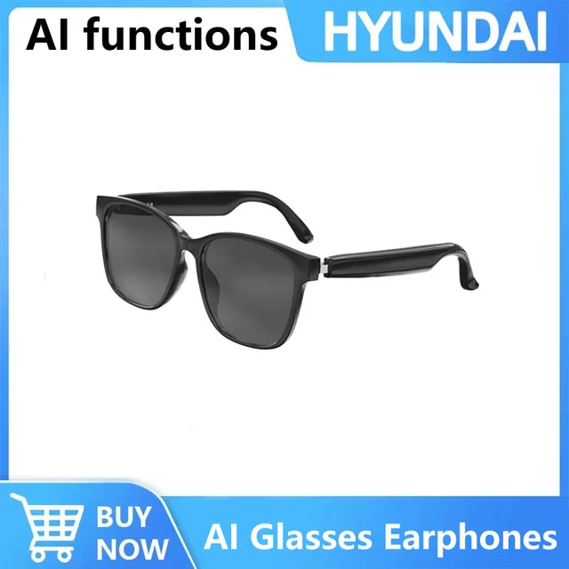 Choice HYUNDAI HY-C8 AI Glasses Earphones With Camera Automatic voice translation Smart glasses Multi-function keys For Sports