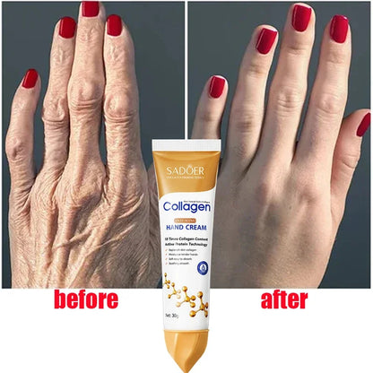 Collagen Anti-wrinkle Hand Cream Skin Soften Nourish Anti-drying Whitening Moisturizing Korean Skin Care Cracked Repair Products