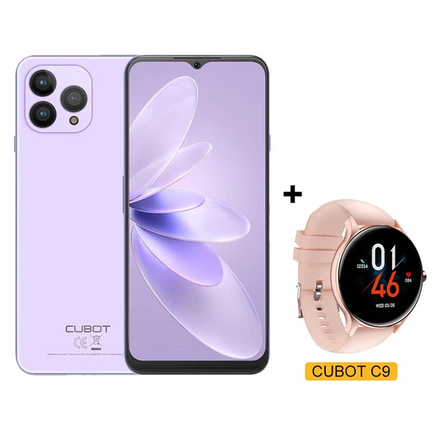 Cubot Global Version Android Smartphone P80, Android 13 Phone, 8GB RAM, 256GB/512GB ROM, NFC, 6.583" Large Screen, 48MP Camera